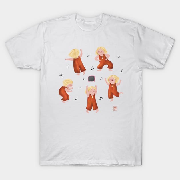 Dancing girl T-Shirt by Emma Wiklund Art